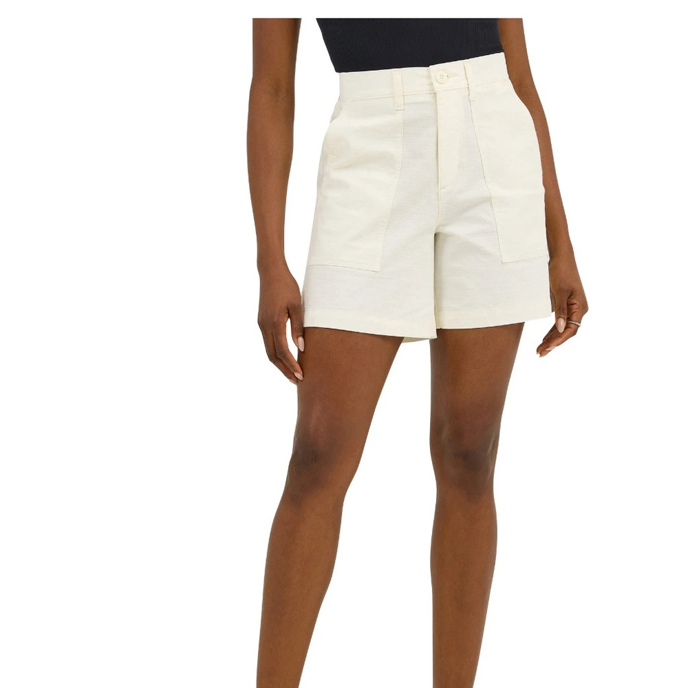 Lee Women's High Waist Off-White Shorts